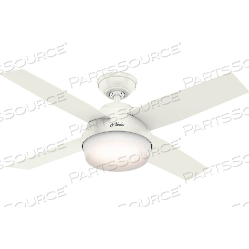 44" DEMPSEY WITH LIGHT CEILING FAN WITH LIGHT AND HANDHELD REMOTE - FRESH WHITE by Hunter Fan Co. / Casablanca Fand Co. 44" DEMPSEY WITH LIGHT CEILING FAN WITH LIGHT AND HANDHELD REMOTE - FRESH WHITE by Hunter Fan Co. / Casablanca Fand Co.