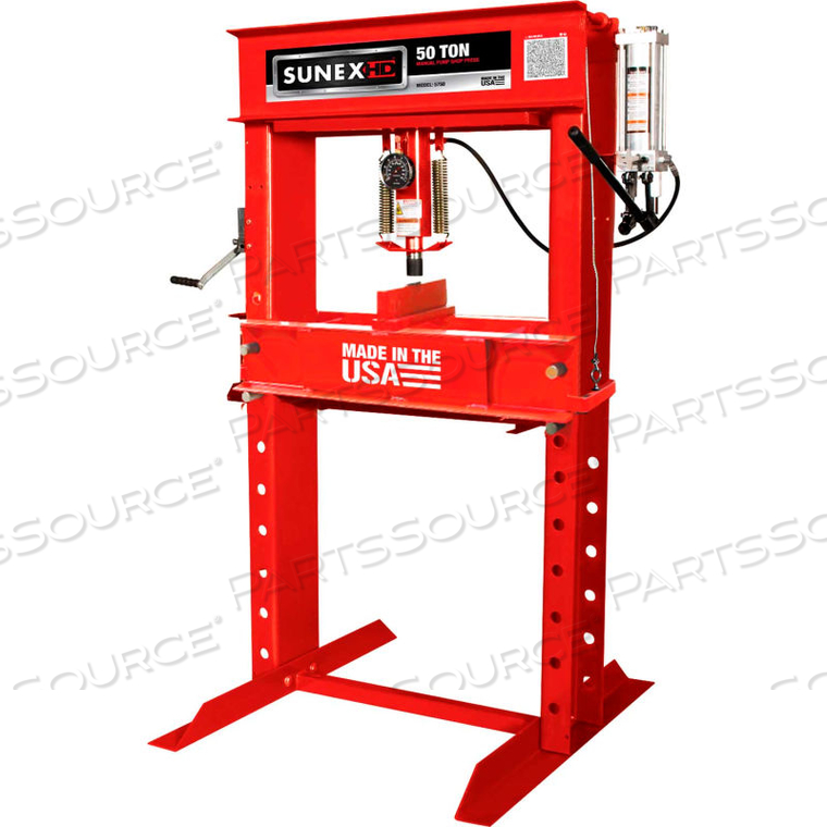 50 TON SHOP PRESS - FULLY WELDED - by Sunex Tools 50 TON SHOP PRESS - FULLY WELDED - by Sunex Tools
