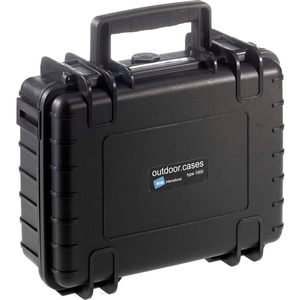 TYPE 1000 SMALL OUTDOOR WATERPROOF CASE W/O FOAM / INSERT 10-3/4"L X 8-1/2"W X 4H, BLACK by B&W North America