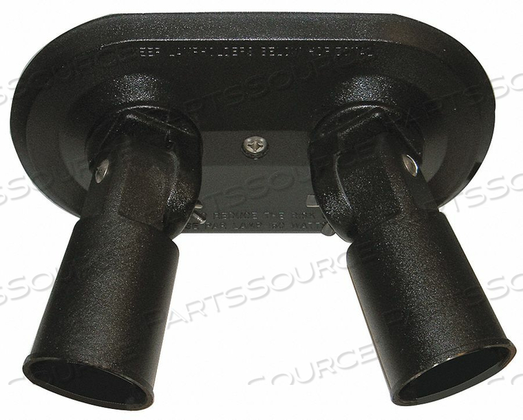 LAMPHOLDER INC SURFACE MNT BLACK 2 HEADS by W F Harris Lighting LAMPHOLDER INC SURFACE MNT BLACK 2 HEADS by W F Harris Lighting