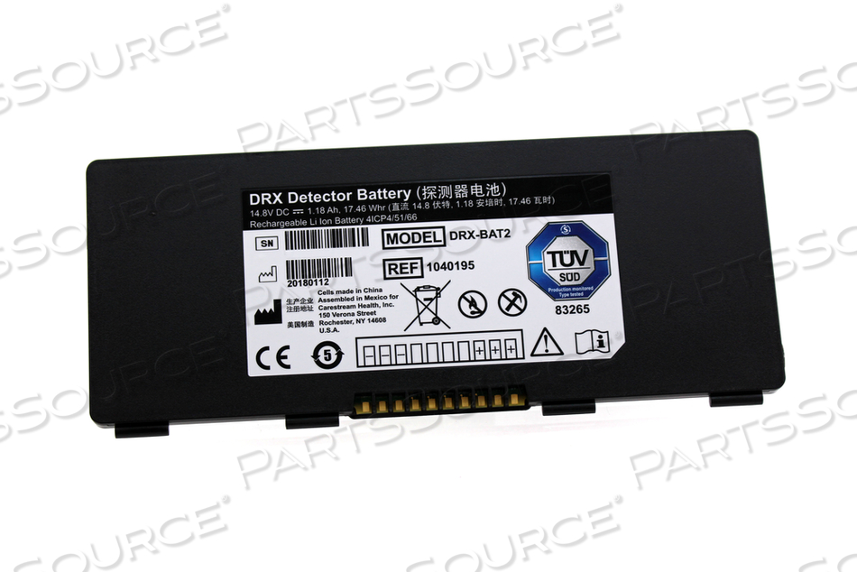 BRANDED BATTERY FOR DRX 2530 DETECTORS by Carestream Health, Inc.