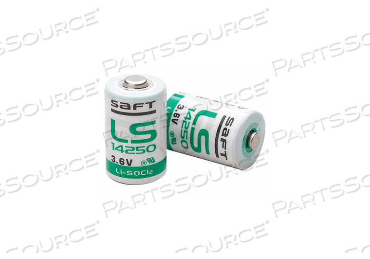 BATTERY, 1/2AA, LITHIUM, 3.6V, 1200 MAH (PACK OF 2) by Extech Instruments BATTERY, 1/2AA, LITHIUM, 3.6V, 1200 MAH (PACK OF 2) by Extech Instruments