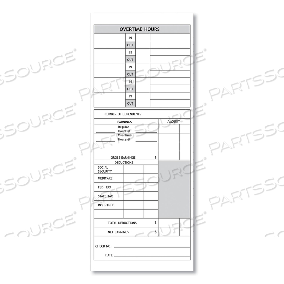 TIME CLOCK CARDS FOR PYRAMID TECHNOLOGIES 1000/2000, TWO SIDES, 3.5 X 9, 100/PACK TIME CLOCK CARDS FOR PYRAMID TECHNOLOGIES 1000/2000, TWO SIDES, 3.5 X 9, 100/PACK