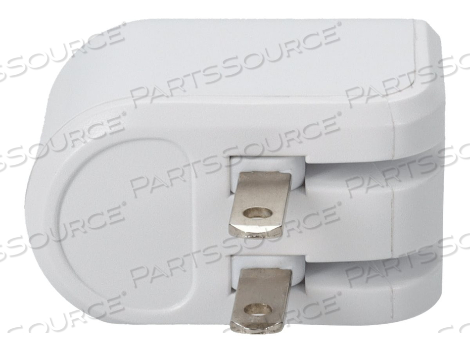 ADDON, POWER ADAPTER, 12 WATT, 2.4 A, 2 OUTPUT CONNECTORS (USB), WHITE by ADDON