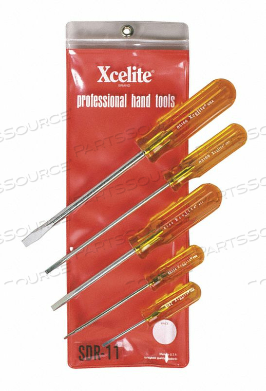 5PIECE ROUND BLADE SCREWDRIVER SET S by Xcelite