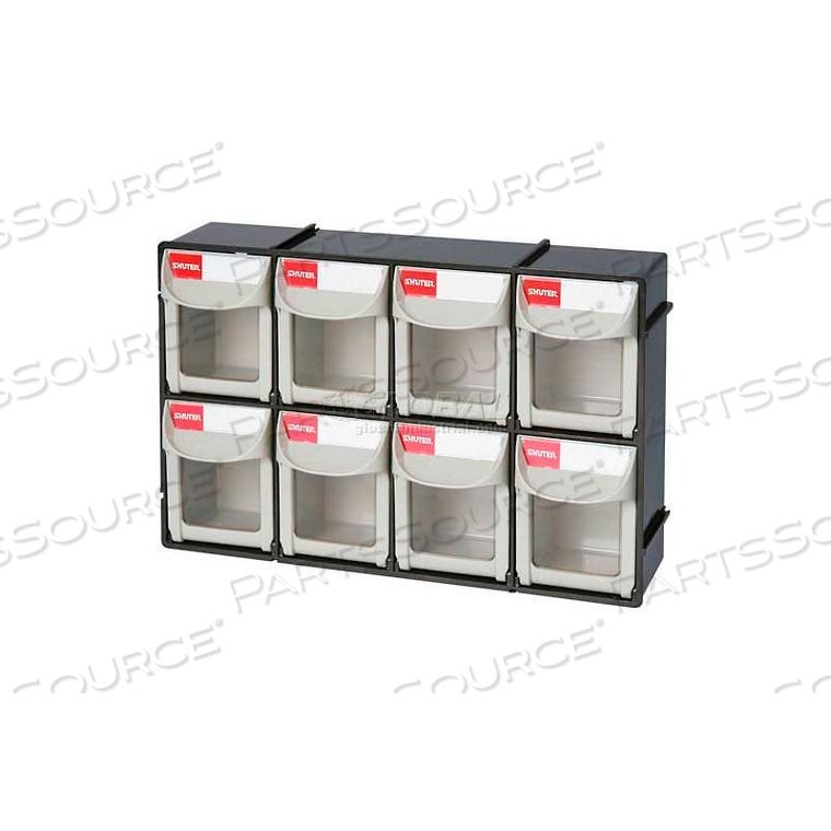SHUTER FLIP OUT BIN, 8 COMPARTMENTS, 12"W X 3.5"D X 8"H by LDS Industries LLC SHUTER FLIP OUT BIN, 8 COMPARTMENTS, 12"W X 3.5"D X 8"H by LDS Industries LLC