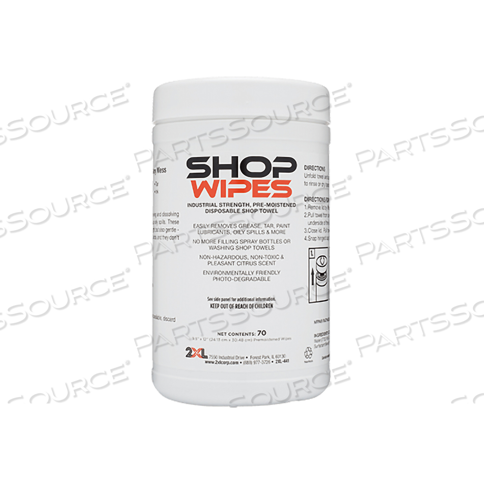 SHOP WIPES CANISTERS by 2XL Corporation SHOP WIPES CANISTERS by 2XL Corporation