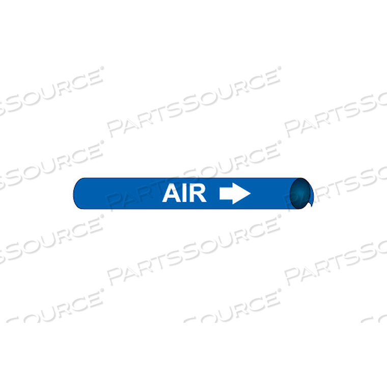 PRECOILED AND STRAP-ON PIPE MARKER - AIR by National Marker Company