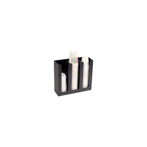 CUP/LID HOLDER, 3 COLUMNS, 12-3/4"W X 4-1/2"D X 11-3/4"H, BLACK by Vertiflex