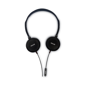 HP200 HEADPHONE WITH MICROPHONE, 6 FT CORD, BLACK by Maxell