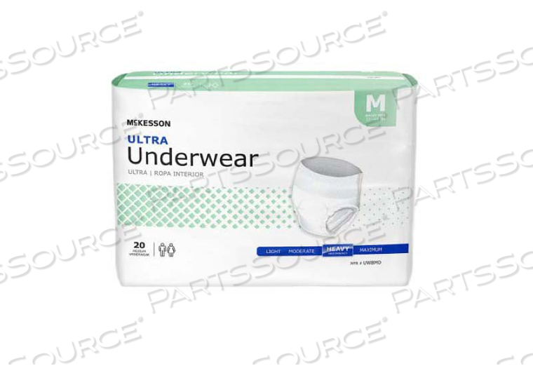 ULTRA HEAVY ABSORBENT UNDERWEAR, MEDIUM (80 PER CASE) by McKesson ULTRA HEAVY ABSORBENT UNDERWEAR, MEDIUM (80 PER CASE) by McKesson