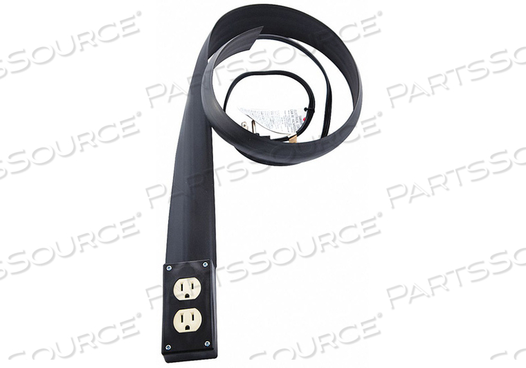 COVERED EXT CORD 12FT 10FT COVERED BLK by Flexiduct COVERED EXT CORD 12FT 10FT COVERED BLK by Flexiduct