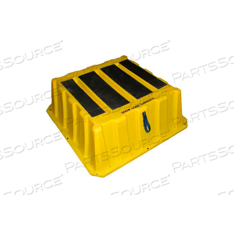 1 STEP PLASTIC STEP STAND LARGE - YELLOW 37"W X 37"D X 14"H by US Roto Molding 1 STEP PLASTIC STEP STAND LARGE - YELLOW 37"W X 37"D X 14"H by US Roto Molding