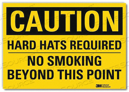 SAFETY SIGN HARD HATS NO SMOKING 14IN.W by Lyle Signs Inc. SAFETY SIGN HARD HATS NO SMOKING 14IN.W by Lyle Signs Inc.