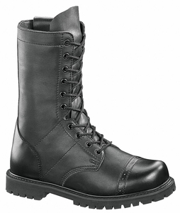 BOOT 7EW BLACK FRONT LACE/SIDE ZIPPER PR by Bates