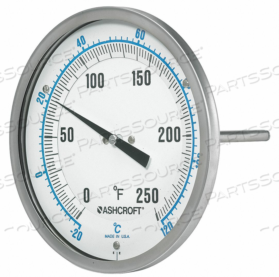 DIAL THERMOMETER EVERY-ANGLE 6 IN STEM by Ashcroft Inc.