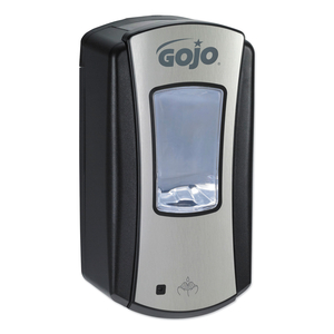 LTX-12 TOUCH-FREE DISPENSER, 1,200 ML, 5.75 X 3.33 X 10.5, BRUSHED CHROME/BLACK by Gojo