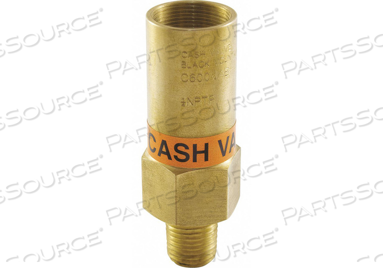 RELIEF VALVE BRASS 150 PSI 2-53/64 H by Cash Valve