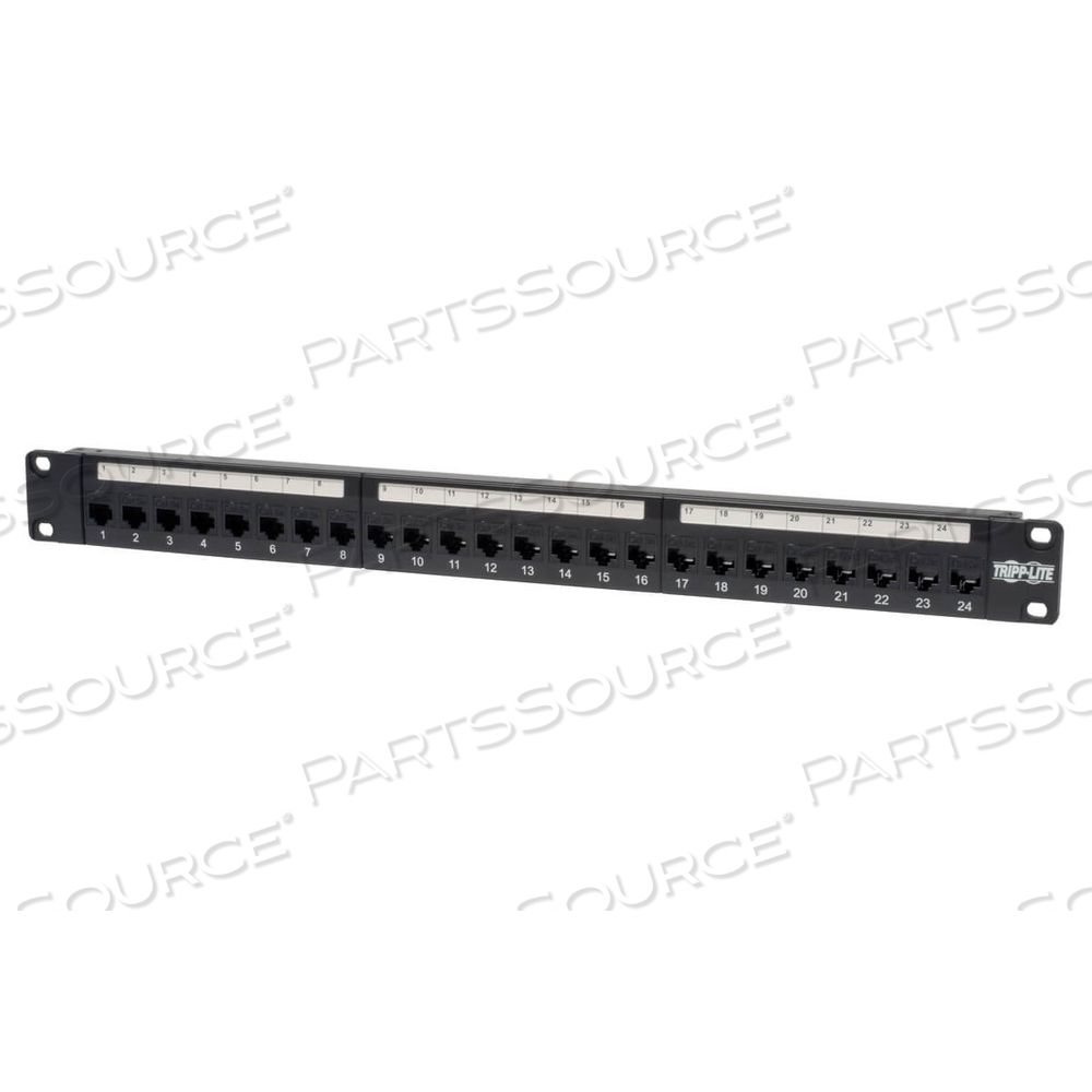 24-PORT CAT5 CAT5E 1U RACK-MOUNT FEEDTHROUGH PATCH PANEL TAA by Tripp Lite 24-PORT CAT5 CAT5E 1U RACK-MOUNT FEEDTHROUGH PATCH PANEL TAA by Tripp Lite