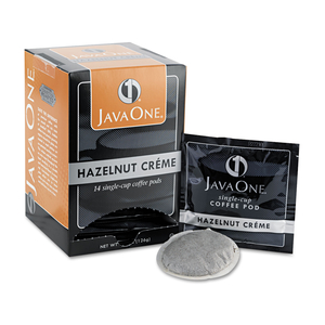 COFFEE PODS, HAZELNUT CREME, SINGLE CUP, 14/BOX by Java One