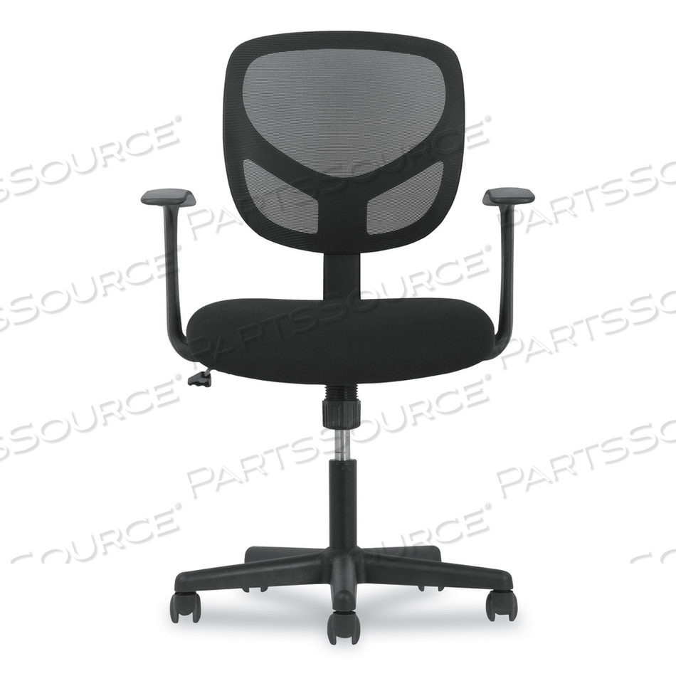 1-OH-TWO MID-BACK TASK CHAIRS, SUPPORTS UP TO 250 LB, 17" TO 22" SEAT HEIGHT, BLACK 