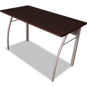 RECTANGULAR DESK - 47-1/4"W X 23-5/8"D X 29-1/2"H - MOCHA - TRENTO SERIES by Linea Italia Inc