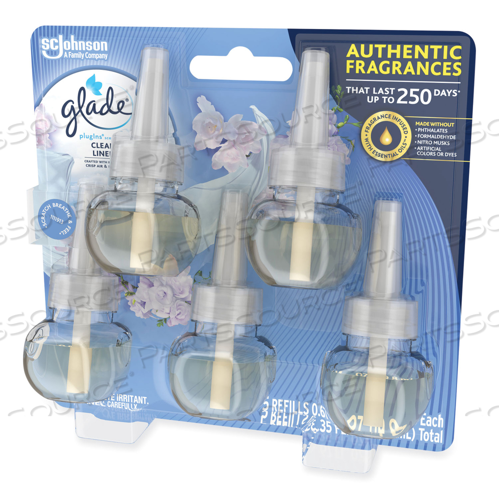 PLUGINS SCENTED OIL REFILL, CLEAN LINEN, 0.67 OZ by Glade