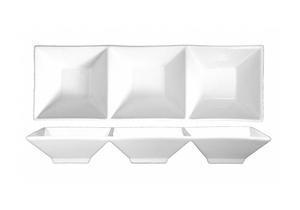 BOWL 3-COMPARTMENT 10 OZ WHITE PK12 by ITI BOWL 3-COMPARTMENT 10 OZ WHITE PK12 by ITI
