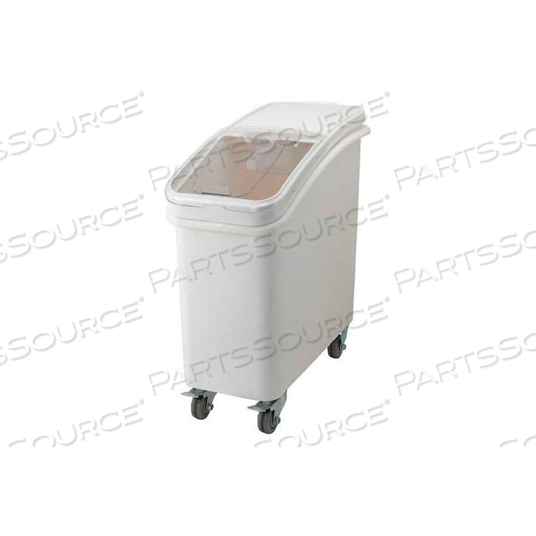 MOBILE INGREDIENT BIN W/LID, POLYETHLENE, 27 GAL., WHITE by Winco DWL International, LLC MOBILE INGREDIENT BIN W/LID, POLYETHLENE, 27 GAL., WHITE by Winco DWL International, LLC