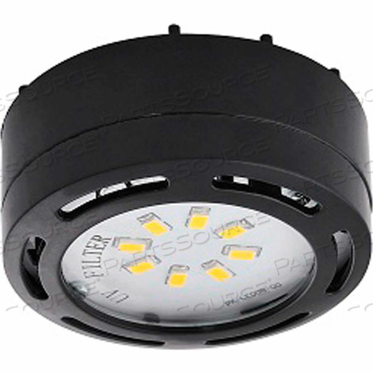 LED PUCK LIGHT, 4W, 3000 CCT, 360 LUMENS, 82 CRI, BLACK by AMAX Lighting LED PUCK LIGHT, 4W, 3000 CCT, 360 LUMENS, 82 CRI, BLACK by AMAX Lighting