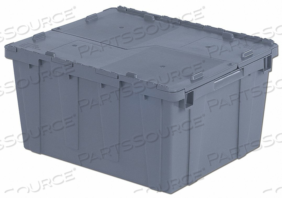 E3391 ATTACHED LID CONTAINER 2.7 CU FT GRAY by Lewisbins E3391 ATTACHED LID CONTAINER 2.7 CU FT GRAY by Lewisbins