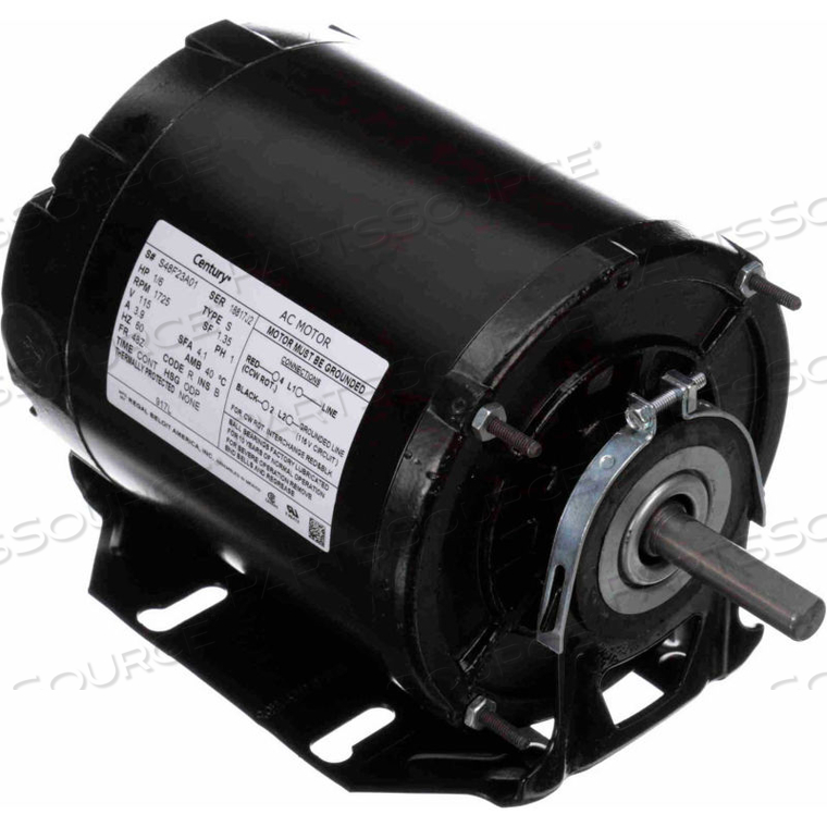 FAN AND BLOWER, 1/6 HP, 1725 RPM, 115V, ODP by Regal Beloit America, Inc. (Century Electric Motors)
