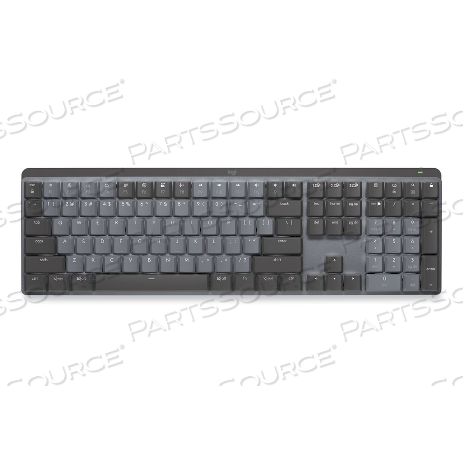LOGITECH MX MECHANICAL WIRELESS ILLUMINATED KEYBOARD - KEYBOARD - FULL SIZE - BACKLIT - WIRELESS - 2.4 GHZ, BLUETOOTH LE - KEY SWITCH: TACTILE QUIET by Logitech