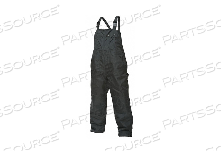 H4959 BIB OVERALLS BLACK SIZE 42X32 IN. by Tough Duck