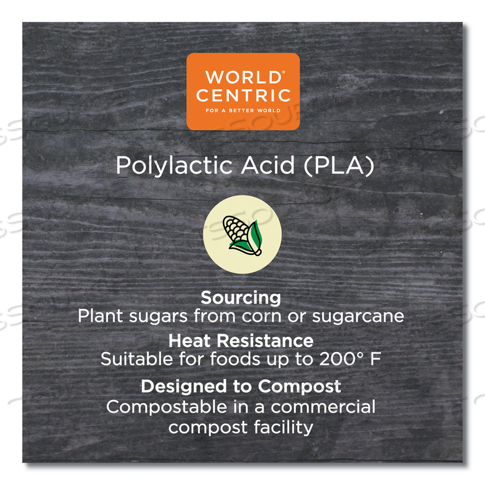 PLA LIDS FOR HOT CUPS, FITS 8 OZ CUPS, WHITE by World Centric PLA LIDS FOR HOT CUPS, FITS 8 OZ CUPS, WHITE by World Centric