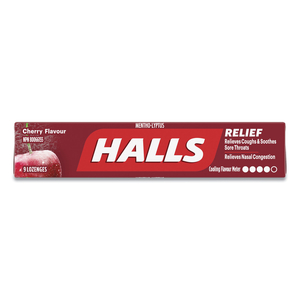 MENTHO-LYPTUS COUGH AND SORE THROAT LOZENGES, CHERRY, 9/PACK, 20 PACKS/BOX by HALLS