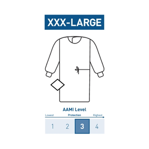 NON-REINFORCED SURGICAL GOWN WITH TOWEL by McKesson