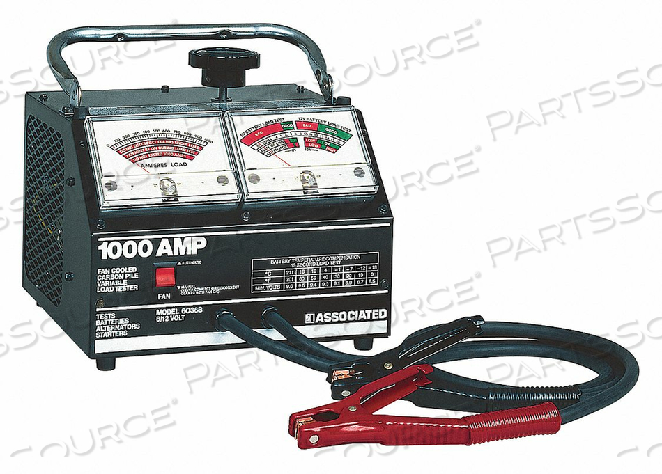 BATTERY TESTER ANALOG 6 TO 12V 1000A by Associated Equipment BATTERY TESTER ANALOG 6 TO 12V 1000A by Associated Equipment