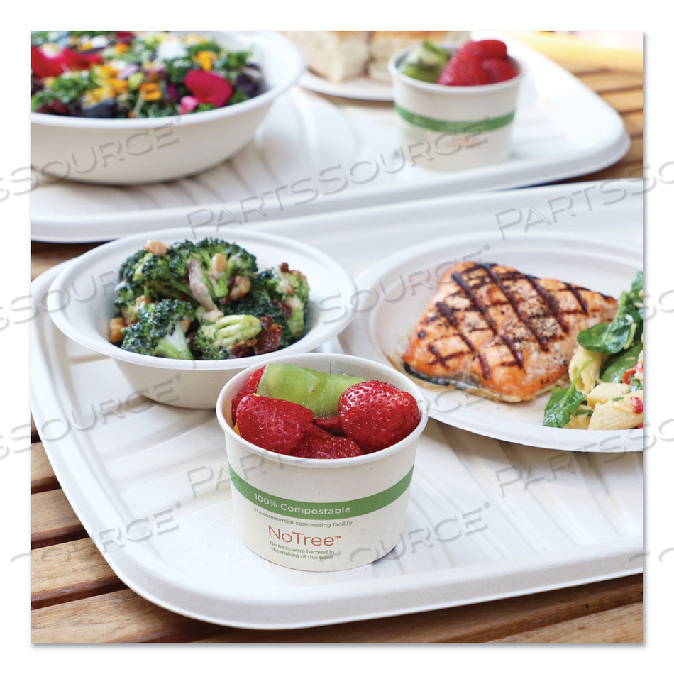 FIBER TRAYS, PLA LINED, PFAS FREE, 1-COMPARTMENT, 18 X 14 X 1, NATURAL, PAPER by World Centric FIBER TRAYS, PLA LINED, PFAS FREE, 1-COMPARTMENT, 18 X 14 X 1, NATURAL, PAPER by World Centric