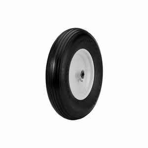 4.80/4.00-8 FLAT FREE CART TIRE - RIBBED TREAD - 3" CENTERED - 5/8" BEARINGS by Marathon