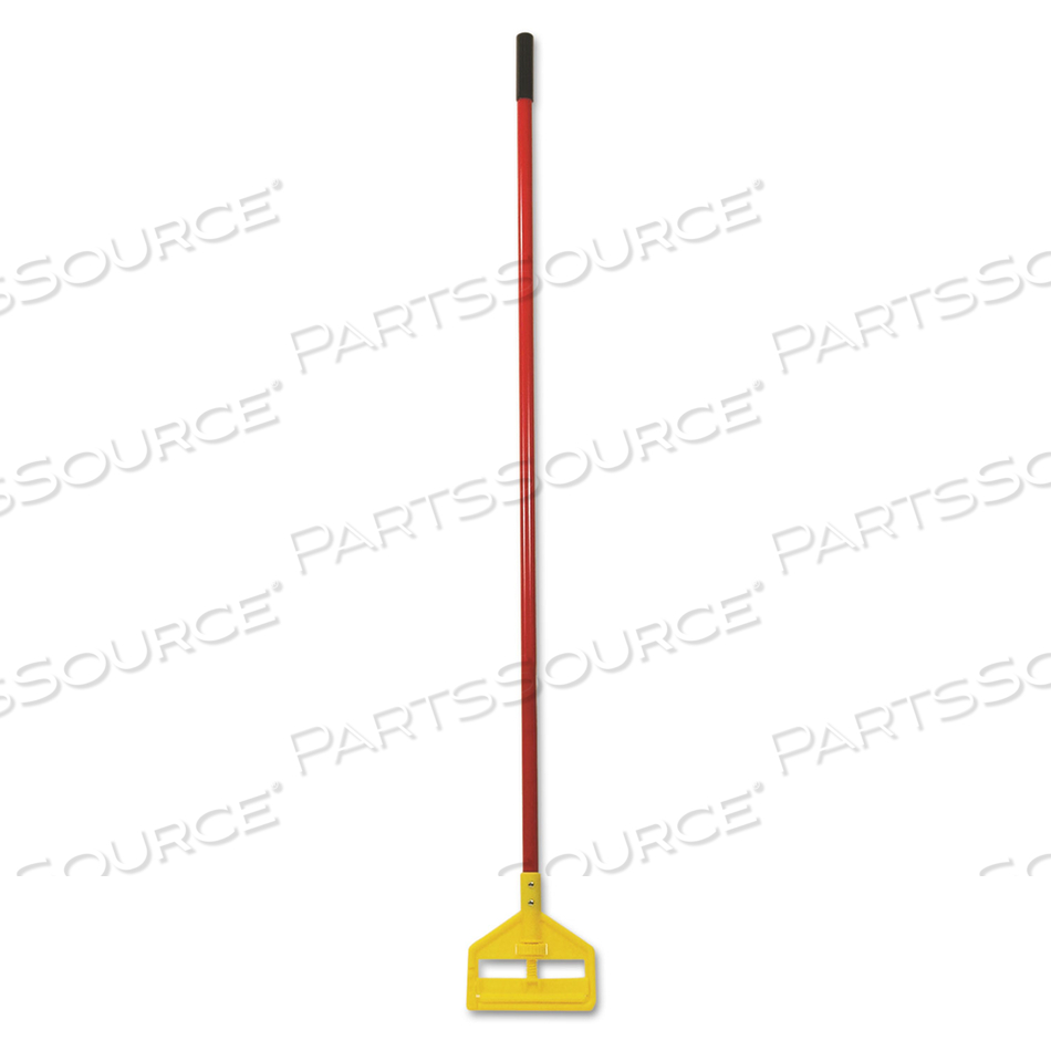 INVADER FIBERGLASS SIDE-GATE WET-MOP HANDLE, 60", RED/YELLOW by Rubbermaid Medical Division