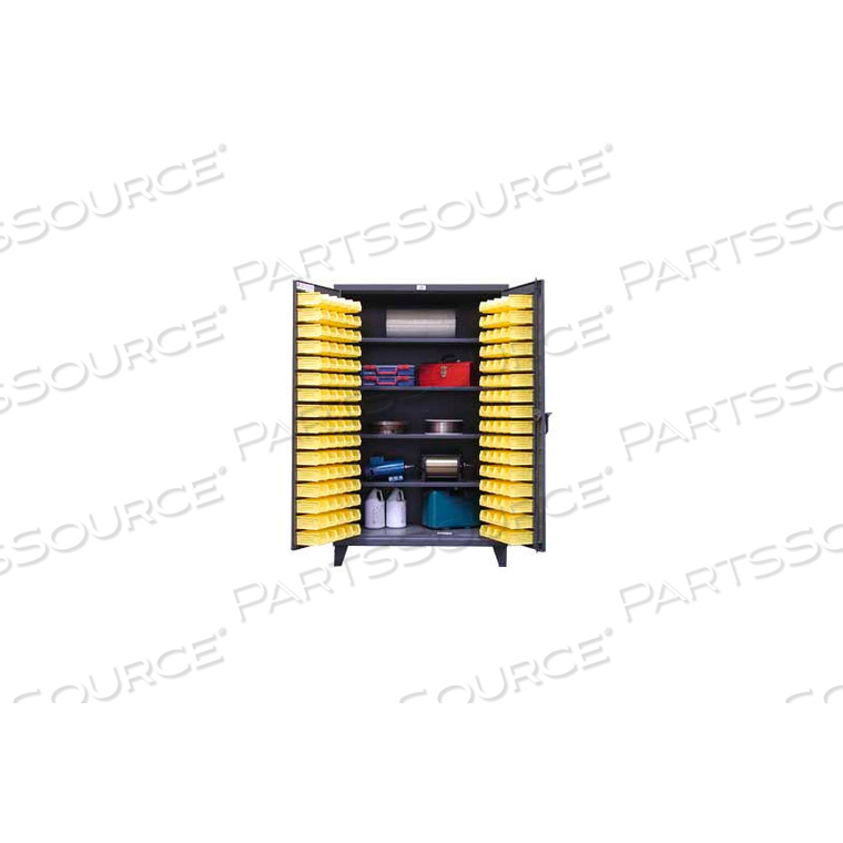HEAVY DUTY BIN CABINET - WITH 94 BINS 36X24X78 by Strong Hold
