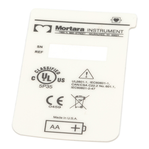 LABEL BACK H12+ by Mortara Instrument, Inc