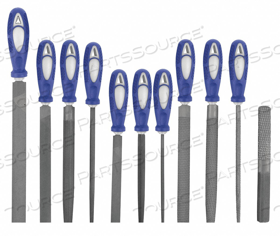 HAND FILE SET BASTARD/SMOOTH 11 PC by Westward HAND FILE SET BASTARD/SMOOTH 11 PC by Westward
