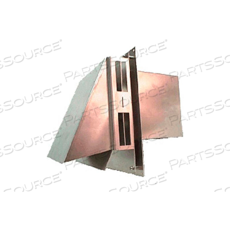 VENT HOOD WITH 4" DIAMETER ALUMINUM by Tjernlund