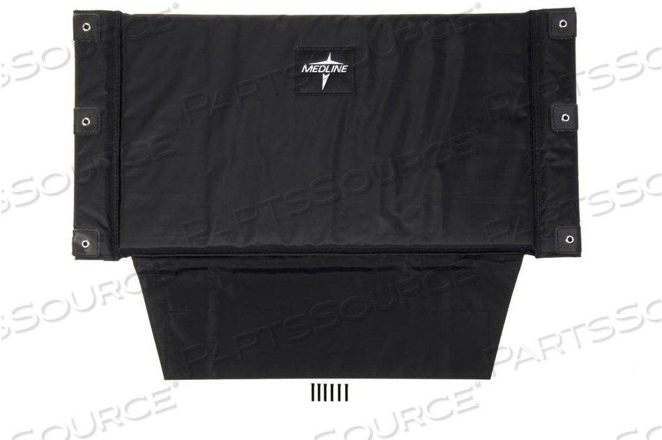 UPHOLSTERY, BACK, BLACK, 28IN SIZE, VINYL, LATEX, FOR EXCEL SHUTTLE WHEELCHAIR by Medline Industries, Inc.