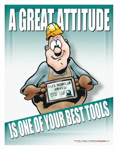 SAFETY POSTER A GREAT ATTITUDE IS ONE EN by SafetyPoster