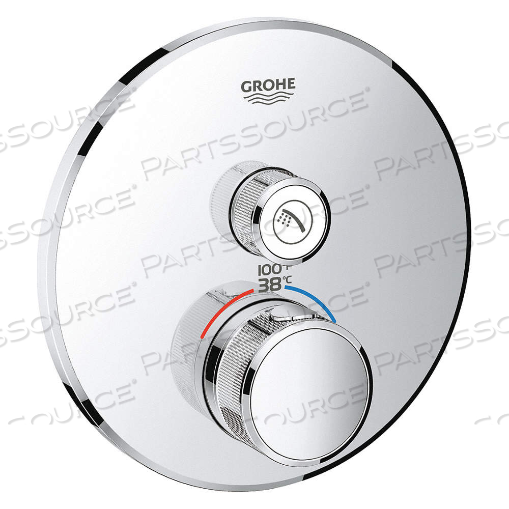 SNGL FUNC THERMOSTATIC TRIM GROHE CHROME by Grohe