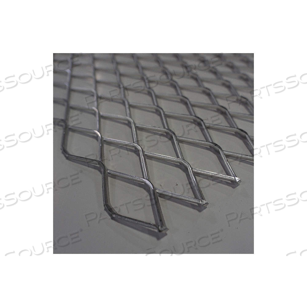 EXPANDED SHEET, ALUMINUM, 3003, 4 FT OVERALL LG, 4 FT OVERALL WD, 0.3 IN OVERALL THICK, RAISED, MILL by Approved Vendor