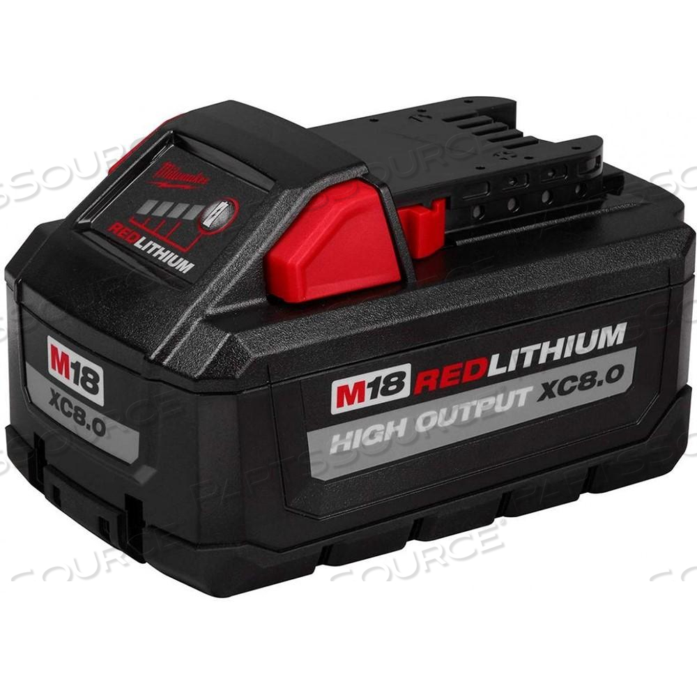 18V 8AH LITHIUM ION M18™ REDLITHIUM™ HIGH OUTPUT™ XC8.0 BATTERY PACK 18V 8AH LITHIUM ION M18™ REDLITHIUM™ HIGH OUTPUT™ XC8.0 BATTERY PACK